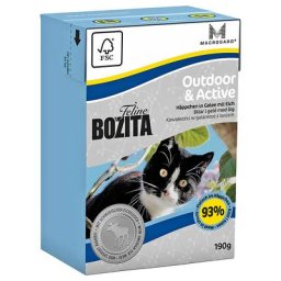 24x190g Outdoor & Active Bozita Bouchées en gelée pour chat