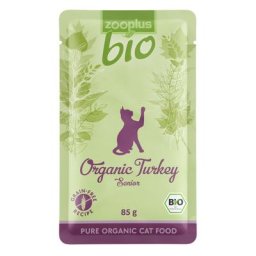 zooplus Bio Senior 6 x 85 g pour chat - dinde bio (6 x 85 g)