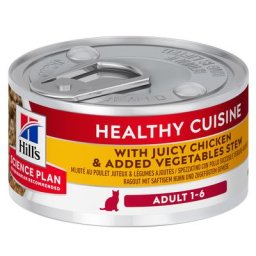 12x79g Adult Healthy Cuisine Mijoté poulet, légumes Hill's Science Plan - Pâtée pour chat