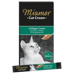 24x15g Miamor Cat Cream Geflügel-Cream Katzensnack