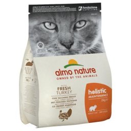 3x2kg Holistic dinde, riz Almo Nature Croquettes pour chat