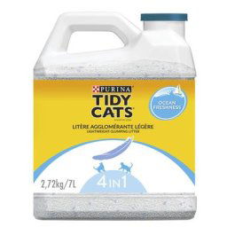 7L Litière agglomérante PURINA Tidy Cats Lightweight 4 en 1 Ocean Freshness - pour chat