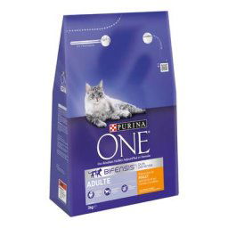 3kg Adulte poulet céréales complètes PURINA ONE - - Croquettes pour chat