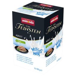 6x100g Adult Milkies en sauce dinde à la sauce au yaourt Animonda Vom Feinsten - Pâtée pour chat