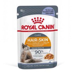 24x85g Hair & Skin Care en gelée Royal Canin - Pâtée pour chat