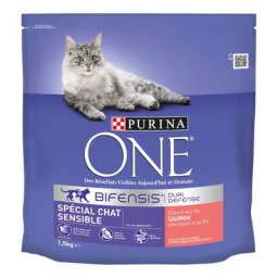 1,5kg Chat Sensible saumon Purina ONE - Croquettes pour chat
