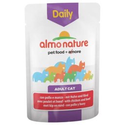 12x70g lot poulet Almo Nature Daily Menu - Nourriture pour Chat