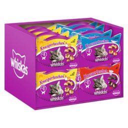 Lot mixte de friandises Whiskas 16 x 60 g pour chat - lot mixte (3 saveurs)