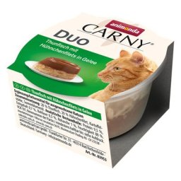 Lot mixte Animonda Carny Adult Duo 24 x 70 g pour chat - thon et filets de poulet en gelée