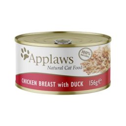 6x156g poulet, canard Applaws - Nourriture pour Chat