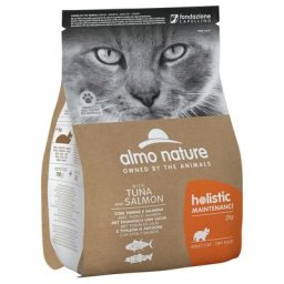 2x2kg Almo Nature Holistic Maintenance thon, saumon - Croquettes pour chat