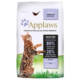 2x7,5kg Applaws Poulet/canard Croquettes pour chat