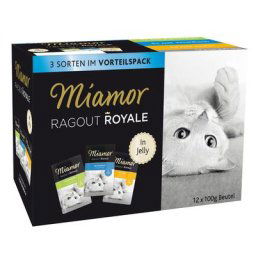 12x100g Ragoût Royal lapin, poulet, thon Miamor - Nourriture pour Chat