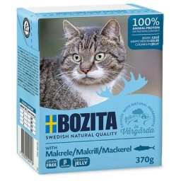 6x370g Bouchées en gelée maquereau Bozita - Nourriture pour Chat