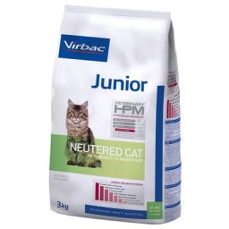 3kg HPM Cat Junior Neutered Virbac Veterinary - Croquettes pour Chat