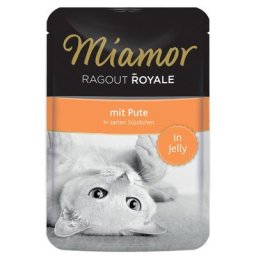 22x100g Ragoût Royal en gelée dinde Miamor - Nourriture pour Chat