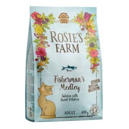 3x2kg Adult saumon, patates douces Rosie's Farm - Croquettes pour chat