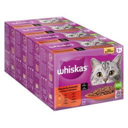 48x85g Mégapack Whiskas Adult 1+ Sélection classique en sauce - Pâtée pour chat