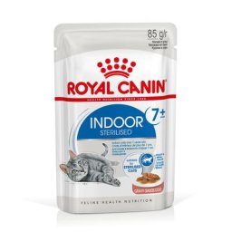 96x85g Indoor Sterilised 7+ en sauce Royal Canin - Sachet pour chat