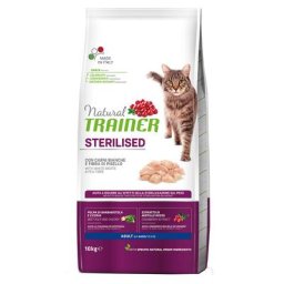 2x10kg avec Saumon Stérilisé Trainer Croquettes naturelles pour chats