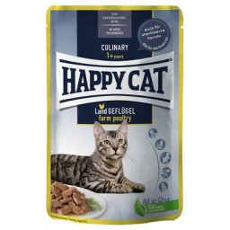24x85g Happy Cat Meat en sauce volaille fermière - Pâtée pour chat