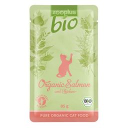 6x85g zooplus Bio saumon bio poulet bio - Pâtée pour chat