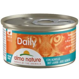 Lot Almo Nature Daily 12 x 85 g pour chat - mousse à l'agneau