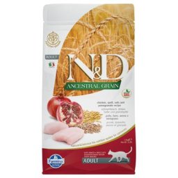 1,5kg Farmina N&D Ancestral Grain Adult poulet, grenade - Croquettes pour chat