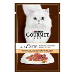 26x85g Gourmet À la Carte dinde & légumes du jardin - Pâtée pour chat