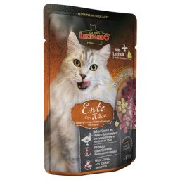 16x85g Leonardo Finest Selection canard, fromage - Pâtée pour chat