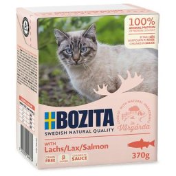 6x370g Bouchées en sauce saumon Bozita - Nourriture pour Chat