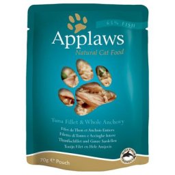 12x70g Sélection filet de thon, anchois Applaws - Nourriture pour Chat