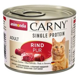 6x200g Single Protein Adult pur bœuf Animonda Carny - Pâtée pour chat