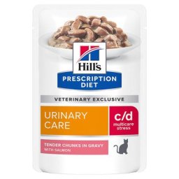 12x85g c/d Urinary Stress saumon pour chat Hill's Prescription Diet