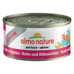Offre exceptionnelle Almo Nature 24 x 70 g & Cosma Nature 6 x 70 g pour chat - poulet & foie + lot mixte Cosma Nature