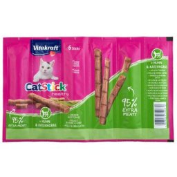 6x6g Cat Stick Mini poulet herbe à chat Vitakraft Friandises - Friandises pour Chat