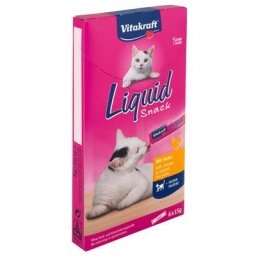 24x15g Vitakraft Friandises liquides poulet, taurine - Friandises pour chat