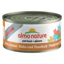 Offre exceptionnelle Almo Nature 24 x 70 g & Cosma Nature 6 x 70 g pour chat - poulet & thon + lot mixte Cosma Nature