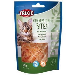 3x50g Trixie Premio Chicken Filet Bites Friandises - Friandises pour chat