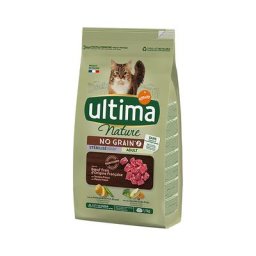 1,1kg Ultima Nature No Grain Sterilisé bœuf - Croquettes pour chat