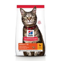 3kg Adult Hill's Feline Croquettes Poulet pour chat