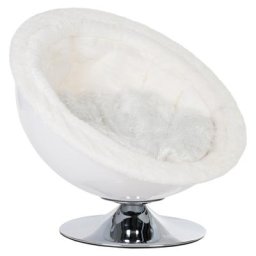 Fauteuil Chat rétro Diam. 60cm Pet Nest White Panier pour chien et chat