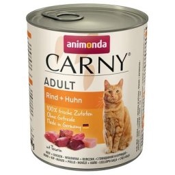6x800g Adult bœuf, poulet Animonda Carny - Pâtée pour chat
