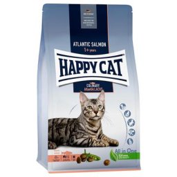 2x1,3kg Happy Cat Culinary Adult saumon de l'Atlantique - Croquettes pour chat