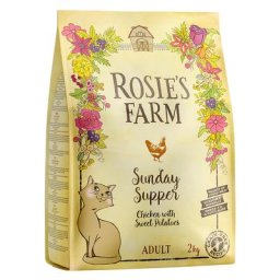 2kg Adult poulet, patates douces Rosie's Farm - Croquettes pour chat