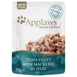 Applaws en gelée 16 x 70 g, sachets pour chat - thon, maquereau