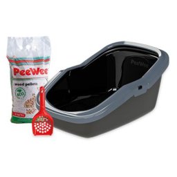 PeeWee EcoMinor noir/anthracite - Bac à litière pour chat