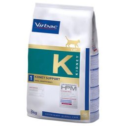 3kg HPM K1, Cat Kidney Support Virbac Veterinary - Croquettes pour Chat