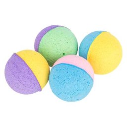 Lot de 4 balles souples Trixie pour chat
