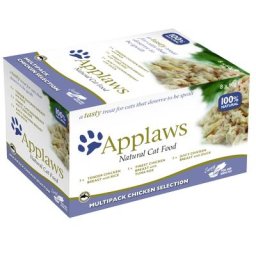 8x60g Cat Pots sélection au poulet Applaws - Nourriture pour Chat